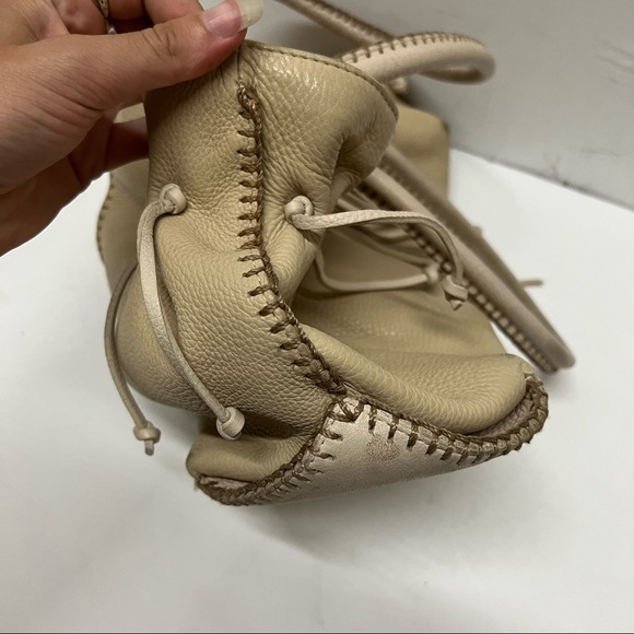 Carlos Falchi Fatto a Mano Leather Handbag Tan - Picture 3 of 7